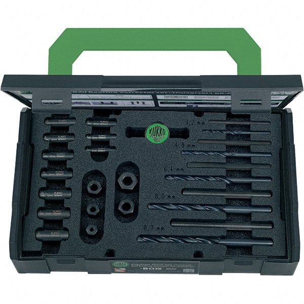 KUKKO - Bolt Extractor Sets Tool Type: Bolt & Screw Extractor Size Range (Inch): 1/4 - 5/8 - Exact Tooling