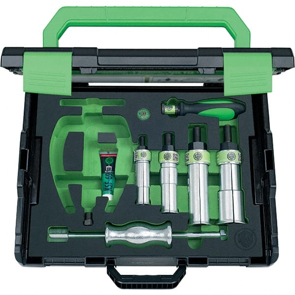 KUKKO - 1 Piece, 1-1/8 to 2-3/4" Spread, Blind Hole Puller Set - 1 Jaws, 5-1/4" Reach - Exact Tooling