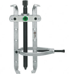 KUKKO - 2 Jaw, 1-1/2" to 5-3/8" Spread, 8-1/2 Ton Capacity, Reversible Puller - 10-5/8" Reach, For Bearings, Gears, Discs - Exact Tooling