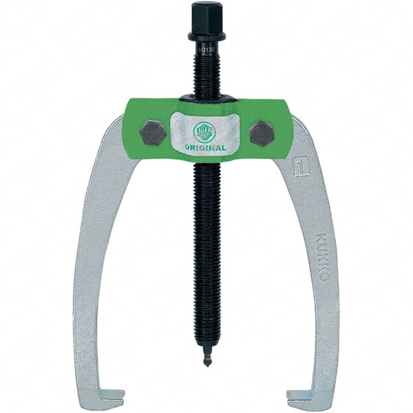 KUKKO - 2 Jaw, 1/2" to 3-7/8" Spread, 3 Ton Capacity, Jaw Puller - 3-7/8" Reach, For Bearings, Gears, Discs - Exact Tooling