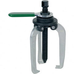 KUKKO - 3 Jaw, 1-1/2" to 5-7/8" Spread, 9-1/2 Ton Capacity, Jaw Puller - 5-7/8" Reach, For Bearings, Gears, Discs - Exact Tooling