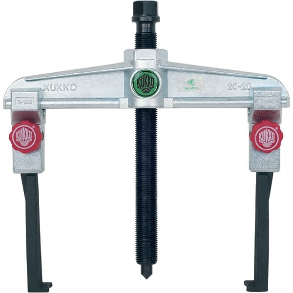 KUKKO - 2 Jaw, 1-1/2" to 7-7/8" Spread, 5-1/2 Ton Capacity, Reversible Puller - 5-7/8" Reach, For Bearings, Gears, Discs, Bushings, Seals - Exact Tooling