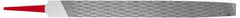 Simonds File - 8" Long, Bastard Cut, Flat American-Pattern File - Single Cut, Tang - Exact Tooling