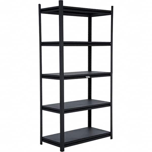 Vestil - 5 Shelf Steel Shelving - 2,000 Lb Capacity, 18" Wide x 72" High x 36" Deep - Exact Tooling