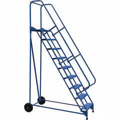 Vestil - 120" High 350 Lb Capacity 9 Step Ladder - Exact Tooling