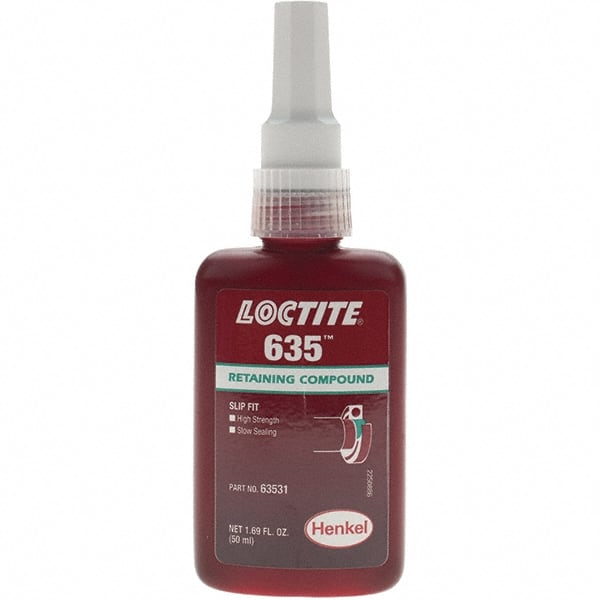 Loctite - Threadlockers & Retaining Compounds - RC 635 50ML LOCTITE RETNG COMPND - Exact Tooling