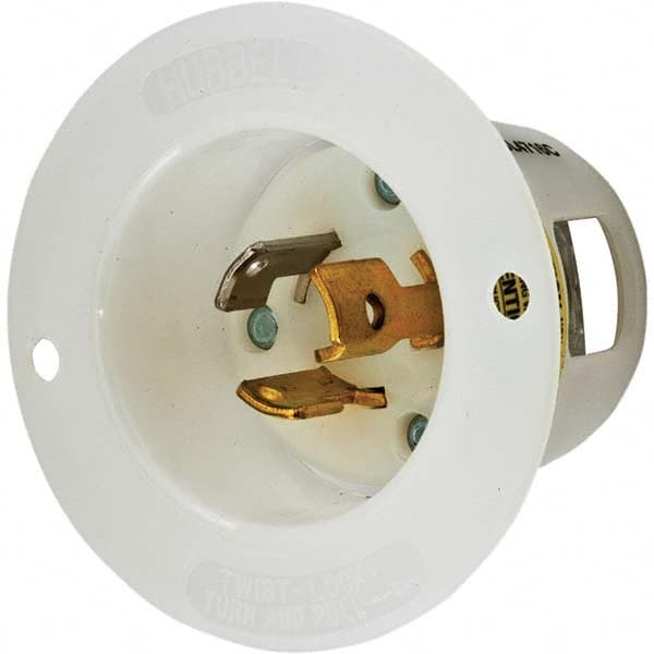 Hubbell Wiring Device-Kellems - 125V 15A NEMA L5-15P Industrial Twist Lock Inlet - Exact Tooling