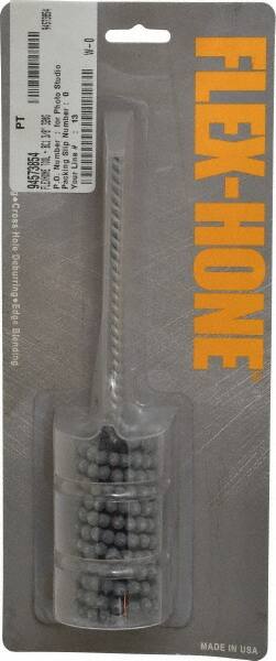 Brush Research Mfg. - 1-3/8" Bore Diam, 320 Grit, Silicon Carbide Flexible Hone - Extra Fine, 8" OAL - Exact Tooling