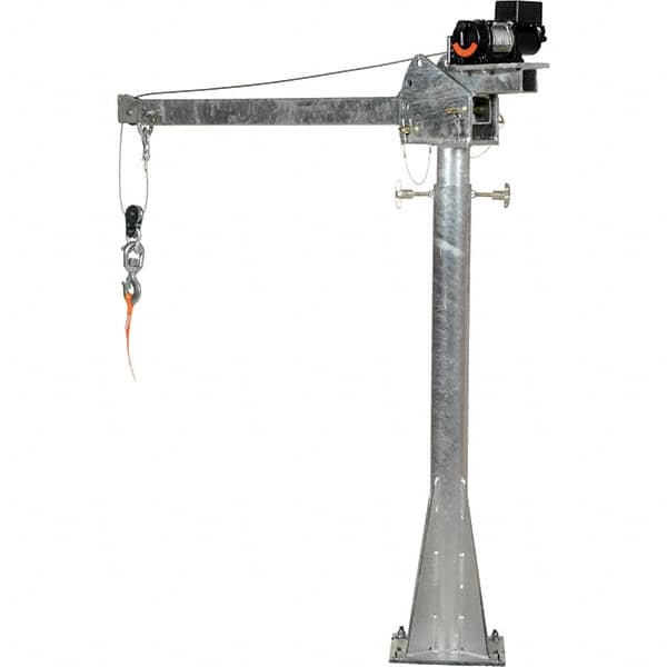 Vestil - 2,000 Lb Load Capacity, Jib Crane - Exact Tooling