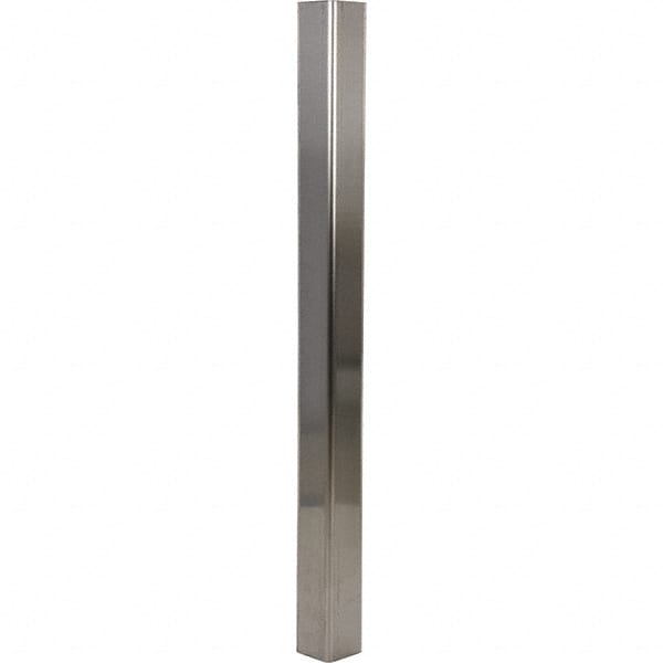 Vestil - 3-1/2" Long, Steel Corner Guard - Silver - Exact Tooling