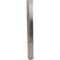 Vestil - 3-1/2" Long, Steel Corner Guard - Silver - Exact Tooling