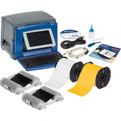 Brady - Electronic Label Makers Type: Desktop Label Printer Accessories: Cleaning Kit; Cutter Cleaning Tool; Documentation Holder; Drivers CD; Network Card; Power Cord; Quick Start Guide; Stylus; USB Cable - Exact Tooling