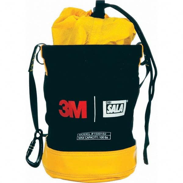 DBI/SALA - Canvas, Black/Yellow Tool Bucket - Exact Tooling