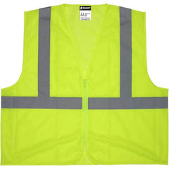 MCR Safety - Size L Lime Mesh General Purpose High Visibility Vest - Exact Tooling