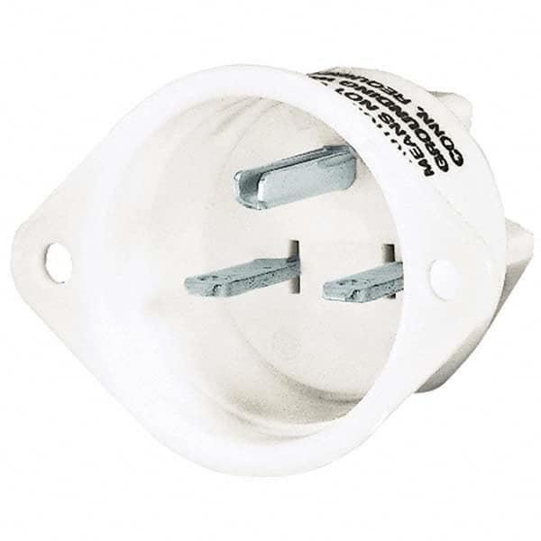 Bryant Electric - Straight Blade Plugs & Connectors Connector Type: Flanged Inlet Grade: Industrial - Exact Tooling