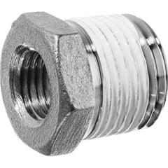USA Sealing - Stainless Steel Pipe Fittings; Type: Hex Bushing ; Fitting Size: 3/4 x 3/8 ; End Connections: MBSPT x FBSPT w/Thread Sealant ; Material Grade: 316 ; Pressure Rating (psi): 150 - Exact Tooling