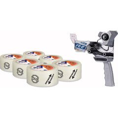 Duck - Handheld Tape Dispensers; Style: Handheld ; Tape Width: 2 ; Tape Core Diameter: 3 ; Material: Plastic; Steel ; For Use With: DUC242762 ; Additional Information: Folds Both Edges of the Tape Creating a Secure Yet Ready-to-Open Seal With No Required - Exact Tooling