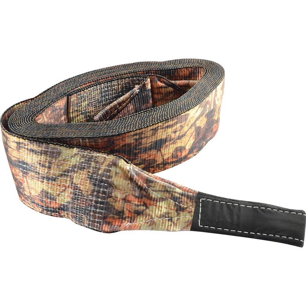 Erickson Manufacturing - Tow Rope, Cable & Chain; Type: Tow Strap ; End Type: Loop ; Material: Polyester ; Length (Feet): 30 ; Capacity (Lb.): 15000.00 ; Width (Inch): 4 - Exact Tooling