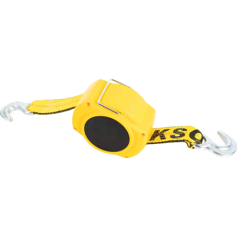 Erickson Manufacturing - Tow Rope, Cable & Chain; Type: Tow Strap ; End Type: Hook ; Material: Polyester ; Length (Feet): 15 ; Capacity (Lb.): 9000.00 ; Width (Inch): 2 - Exact Tooling