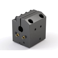 Global CNC Industries - Turret & VDI Tool Holders; Type: Haas ID Block ; Clamping System: 73mm X 70mm ; Tool Axis: ID ; Through Coolant: No ; Additional Information: 4 Mounting Holes - Exact Tooling