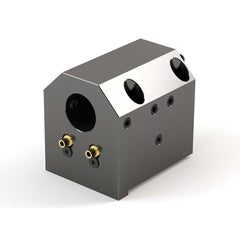 Global CNC Industries - Turret & VDI Tool Holders; Type: Doosan ID Block ; Clamping System: 73mm X 70mm ; Tool Axis: ID ; Through Coolant: No ; Additional Information: 4 Mounting Holes - Exact Tooling