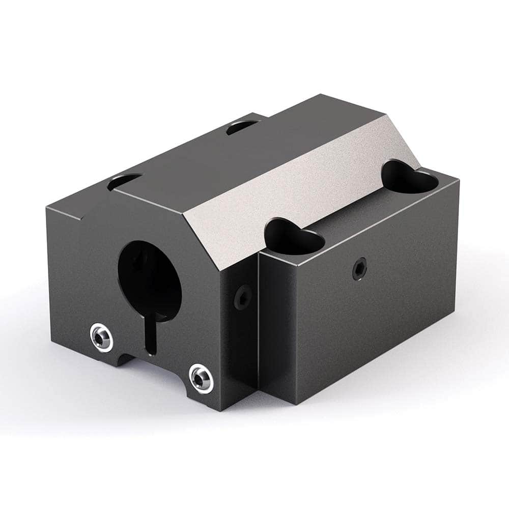 Global CNC Industries - Turret & VDI Tool Holders; Type: Mazak ID Block ; Clamping System: 94mm X 84mm ; Tool Axis: ID ; Through Coolant: No ; Additional Information: 4 Mounting Holes - Exact Tooling