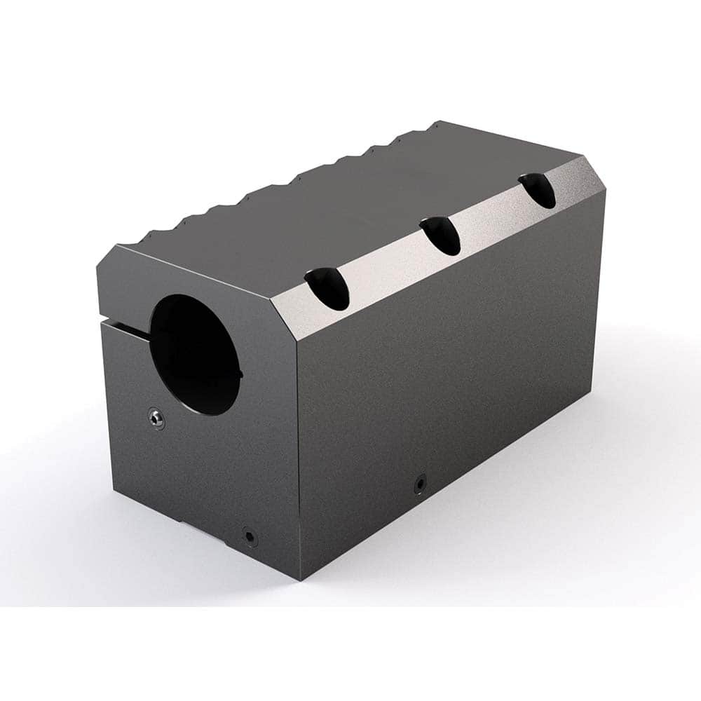 Global CNC Industries - Turret & VDI Tool Holders; Type: Mazak ID Block ; Clamping System: 134mm X 108mm ; Tool Axis: ID ; Through Coolant: No ; Additional Information: 4 Mounting Holes - Exact Tooling