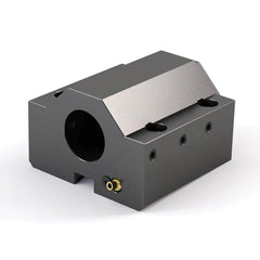 Global CNC Industries - Turret & VDI Tool Holders; Type: Hwacheon ID Block ; Clamping System: 115mm X 80mm ; Tool Axis: ID ; Through Coolant: No ; Additional Information: 4 Mounting Holes - Exact Tooling