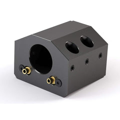 Global CNC Industries - Turret & VDI Tool Holders; Type: Mori ID Block ; Clamping System: 76mm X 35mm ; Tool Axis: ID ; Through Coolant: No ; Additional Information: 4 Mounting Holes - Exact Tooling