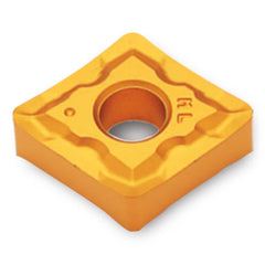 Turning Insert:  CNMG643ML TT5080,  Solid Carbide AlTiN & TiN Finish,  Neutral,  0.7600″ Long,  3/4″ Inscribed Circle,  0.0470″ Corner Radius,  80.0 &deg N/A Diamond,  Series  CNMG