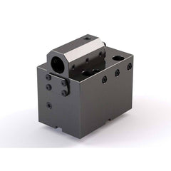 Global CNC Industries - Turret & VDI Tool Holders; Type: Mori Double ID Block ; Clamping System: 70mm X 62mm ; Tool Axis: ID ; Through Coolant: No ; Additional Information: 4 Mounting Holes - Exact Tooling