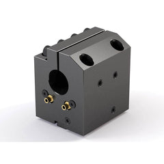Global CNC Industries - Turret & VDI Tool Holders; Type: Haas ID Block ; Clamping System: 73mm X 70mm ; Tool Axis: ID ; Through Coolant: No ; Additional Information: 4 Mounting Holes - Exact Tooling