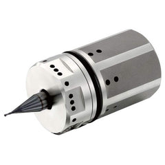CoolSpeed - Fluid & Air-Mist High-Speed Spindles; Drive Type: Air-Mist ; RPM: 55000.000 ; Compatible Tool Size: 3mm; 4mm; 6mm ; Shaft Diameter: 25.000 (mm); Wattage: 200.000 ; Operating Pressure Range (psi): 44-101 - Exact Tooling