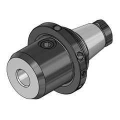 WTO - Modular Tool Holding System Adapters; Modular System Size: 1/4 ; Taper Size: ER25QF ; Projection (mm): 30 ; Through Coolant: Yes - Exact Tooling