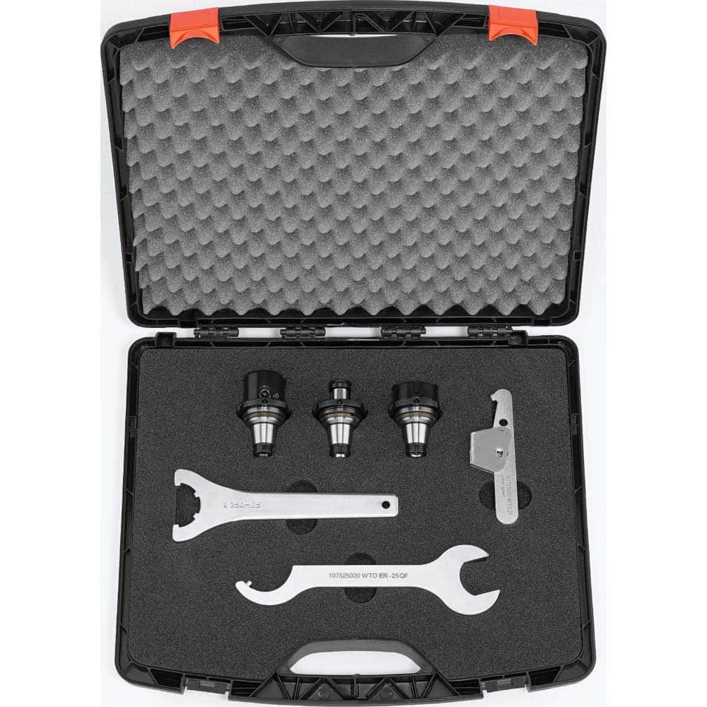 WTO - Modular Tool Holding System Adapters; Modular System Size: ER40; 1; 1 ; Taper Size: ER40QF ; Through Coolant: Yes - Exact Tooling