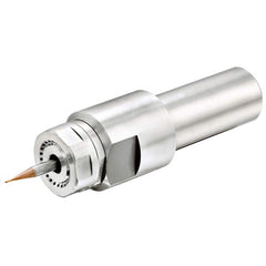 CoolSpeed - Fluid & Air-Mist High-Speed Spindles; Drive Type: Coolant/Cutting Oil ; RPM: 75000.000 ; Compatible Tool Size: 3mm; 4mm; 6mm ; Shaft Diameter: 22.000 (mm); Wattage: 300.000 ; Operating Pressure Range (psi): 145-870 - Exact Tooling