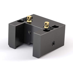 Global CNC Industries - Turret & VDI Tool Holders; Type: Hwacheon OD Turning Block ; Clamping System: 74mm X 30mm ; Tool Axis: OD ; Through Coolant: No ; Outside Diameter (Decimal Inch): 1.0000 ; Additional Information: 4 Mounting Holes - Exact Tooling
