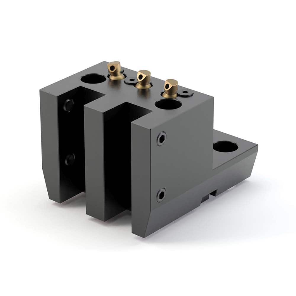 Global CNC Industries - Turret & VDI Tool Holders; Type: Haas Double OD Single Side Block ; Clamping System: 73mm X 70mm ; Tool Axis: OD ; Through Coolant: No ; Outside Diameter (Decimal Inch): 1.0000 ; Additional Information: 4 Mounting Holes - Exact Tooling