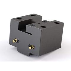 Global CNC Industries - Turret & VDI Tool Holders; Type: Hwacheon OD Facing Block ; Clamping System: 115mm X 80mm ; Tool Axis: OD ; Through Coolant: No ; Outside Diameter (Decimal Inch): 1.2500 ; Additional Information: 4 Mounting Holes - Exact Tooling
