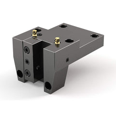 Global CNC Industries - Turret & VDI Tool Holders; Type: Doosan OD Turning Block ; Clamping System: 100mm X 100mm ; Tool Axis: OD ; Through Coolant: No ; Outside Diameter (Decimal Inch): 1.2500 ; Additional Information: 4 Mounting Holes - Exact Tooling