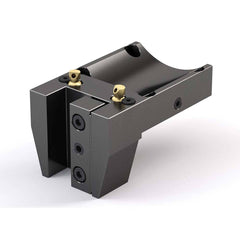 Global CNC Industries - Turret & VDI Tool Holders; Type: Hwacheon OD Turning Block ; Clamping System: 74mm X 70mm ; Tool Axis: OD ; Through Coolant: No ; Outside Diameter (Decimal Inch): 1.0000 ; Additional Information: 4 Mounting Holes - Exact Tooling