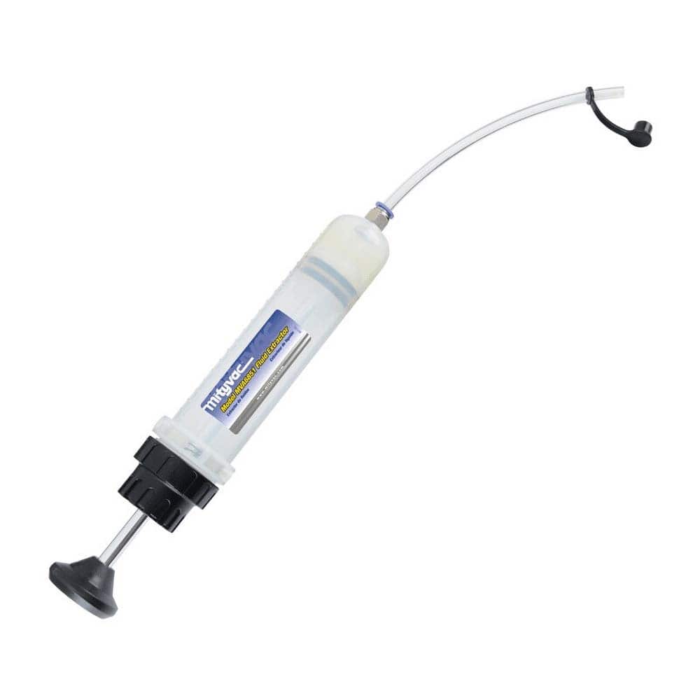 Lincoln - Oil Drain Containers; Type: Fluid Extractor ; Container Size: 7 oz ; Color: White; black; silver ; Hose Length: 7.5 (Inch) - Exact Tooling
