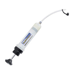 Lincoln - Oil Drain Containers; Type: Fluid Extractor ; Container Size: 7 oz ; Color: White; black; silver ; Hose Length: 7.5 (Inch) - Exact Tooling