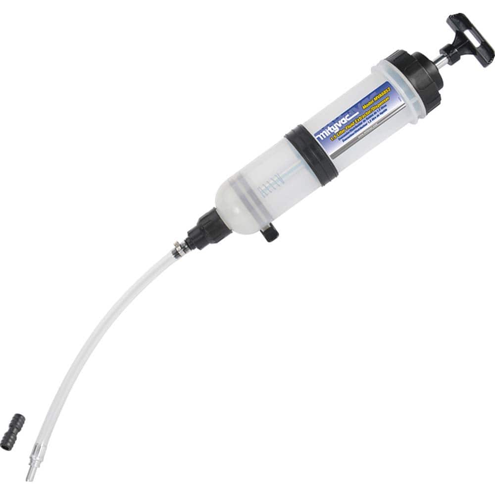 Lincoln - Oil Drain Containers; Type: Fluid Extractor ; Container Size: 1.5 L ; Color: White; black; silver - Exact Tooling