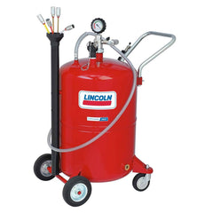 Lincoln - Oil Drain Containers; Type: Fluid Extractor ; Container Size: 20 Gal ; Color: Red; black; silver ; Hose Length: 120 (Inch) - Exact Tooling