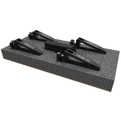 Phillips Precision - CMM Accessories; Accessory Type: Hold Down Clamp ; For Use With: All Types ; Material: Aluminum ; Thread Size: 1/4-20 ; Includes: Shafts & Clamps ; Series: Inspection Arsenal? - Exact Tooling