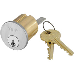 Yale - Cylinders; Keying: Schlage C ; Number of Pins: 6 ; Finish/Coating: Satin Chrome - Exact Tooling