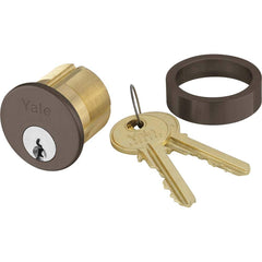 Yale - Cylinders; Keying: PARA ; Number of Pins: 6 ; Finish/Coating: Oxidized Satin Dark Bronze (10B) - Exact Tooling