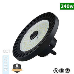 Metro LED - High Bay & Low Bay Fixtures; Fixture Type: High Bay ; Lamp Type: Integrated LED ; Number of Lamps Required: 1 ; Reflector Material: Aluminum ; Housing Material: Aluminum Alloy/Stainless Steel ; Wattage: 240 - Exact Tooling