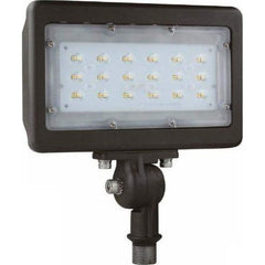 Metro LED - Floodlight Fixtures; Mounting Type: Universal ; Housing Color: Dark Bronze ; Housing Material: Aluminum Alloy/Stainless Steel ; Lamp Type: Integrated LED ; Wattage: 30 - Exact Tooling